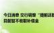 今日消息 交行调整“提前还款补偿金收费”惹争议，网点称目前暂不收取补偿金