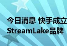 今日消息 快手成立独立to B业务部门 将发布StreamLake品牌