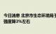 今日消息 北京市生态环境局于建华：今年上半年北京碳排放强度降3%左右