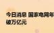 今日消息 国家电网年内在建项目总投资将突破万亿元