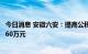 今日消息 安徽六安：提高公积金贷款额度，双职工家庭最高60万元