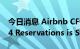 今日消息 Airbnb CFO Says Demand in Q4 Reservations is Strong
