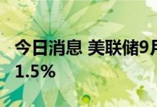 今日消息 美联储9月加息75个基点的概率为41.5%