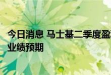 今日消息 马士基二季度盈利同比翻倍至103亿美元 上调全年业绩预期