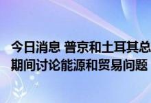 今日消息 普京和土耳其总统埃尔多安计划在周五的索契会议期间讨论能源和贸易问题