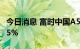 今日消息 富时中国A50指数期货开盘上涨0.45%