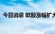 今日消息 欧股涨幅扩大 主要股指均涨超1%