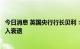 今日消息 英国央行行长贝利：预计英国将在今年晚些时候进入衰退