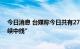 今日消息 台媒称今日共有27架次解放军军机跨越所谓“海峡中线”