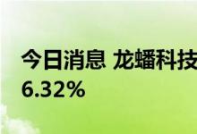 今日消息 龙蟠科技：上半年净利润同比增196.32%