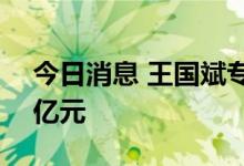 今日消息 王国斌专户新产品累计大卖约120亿元