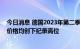 今日消息 德国2023年第二季度和第三季度交付的电力合约价格均创下纪录高位