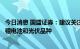 今日消息 国盛证券：建议关注新能源方向中出口占比更高的锂电池和光伏品种