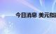 今日消息 美元指数DXY持续下挫