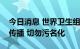 今日消息 世界卫生组织：猴痘病毒正在人际传播 切勿污名化