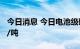 今日消息 今日电池级碳酸锂均价上涨1500元/吨