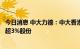 今日消息 中大力德：中大香港及其一致行动人拟合计减持不超3%股份