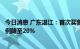 今日消息 广东湛江：首次买普通住房的商业住房贷款首付比例降至20%