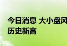 今日消息 大小盘风格分化加剧 光伏指数创出历史新高
