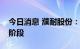 今日消息 濮耐股份：金属镁项目现处于示范阶段