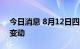 今日消息 8月12日四川生猪外三元现货价格变动