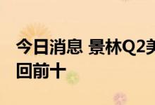 今日消息 景林Q2美股持仓：阿里、拼多多重回前十