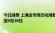 今日消息 上海全市常态化核酸检测点继续提供免费检测服务至9月30日