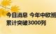 今日消息 今年中欧班列“东通道”通行数量累计突破3000列