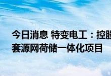 今日消息 特变电工：控股子公司拟65亿元投建高纯硅及配套源网荷储一体化项目