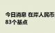 今日消息 在岸人民币兑美元16:30收盘下跌283个基点