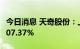 今日消息 天奇股份：上半年净利润同比增长107.37%