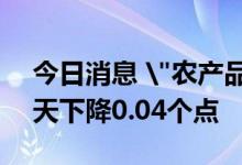 今日消息 