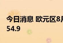 今日消息 欧元区8月ZEW经济景气指数录得-54.9