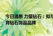 今日消息 力量钻石：拟与潮宏基设合资公司 创建并运营培育钻石饰品品牌