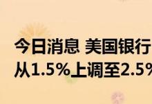 今日消息 美国银行：将巴西2022年GDP预期从1.5%上调至2.5%
