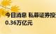 今日消息 私募证券投资基金总规模 半年缩水0.36万亿元