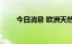 今日消息 欧洲天然气价格涨超10%