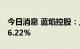 今日消息 蓝焰控股：上半年净利同比增长116.22%