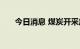 今日消息 煤炭开采加工板块持续拉升