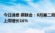 今日消息 乘联会：8月第二周乘用车市场零售33.1万辆 环比上周增长16%