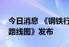 今日消息 《钢铁行业碳中和愿景和低碳技术路线图》发布