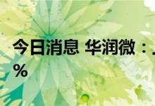 今日消息 华润微：上半年净利同比增长26.82%