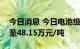 今日消息 今日电池级碳酸锂再涨2000元/吨至48.15万元/吨