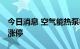 今日消息 空气能热泵板块震荡走强 大元泵业涨停