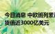 今日消息 中欧班列累计开行超5.7万列，运送货值近3000亿美元