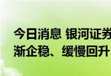 今日消息 银河证券：中长期稀土价格有望逐渐企稳、缓慢回升