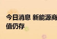 今日消息 新能源商品回落 机构：长期投资价值仍存