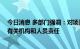 今日消息 多部门强调：对项目原有预售资金被挪用的 追究有关机构和人员责任