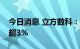 今日消息 立方数科：股东宁波岭楠拟减持不超3%