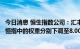 今日消息 恒生指数公司：汇丰控股、友邦保险、建设银行在恒指中的权重分别下调至8.00%、7.61%和4.42%